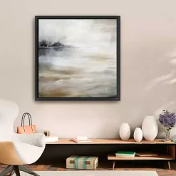 Kirklands Home Morning Mist at the Lake Framed Canvas Art Print Outlet