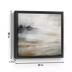 Kirklands Home Morning Mist at the Lake Framed Canvas Art Print Outlet