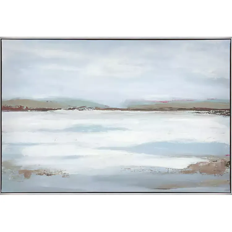 Kirklands Home Morning Sea Framed Canvas Art Print New