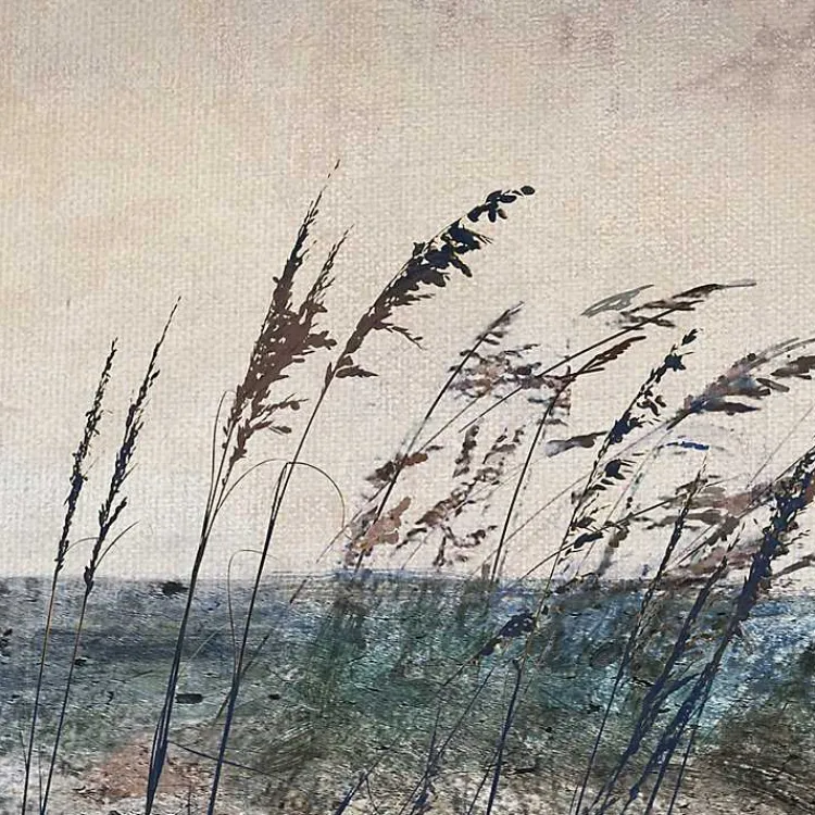 Kirklands Home Morning Sea Grass Light Canvas Art Print Clearance
