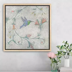 Kirklands Home Mosaic Bird II Framed Canvas Art Print Hot