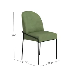 Kirklands Home Moss Velvet Metal Dining Chair Green Online