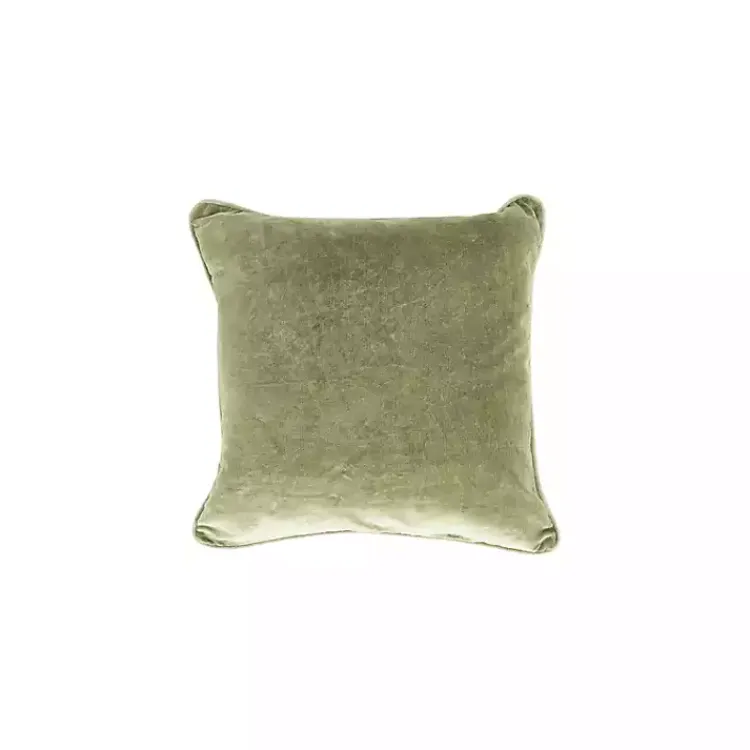 Pillows>Kirklands Home Moss Heirloom Velvet Pillow Green