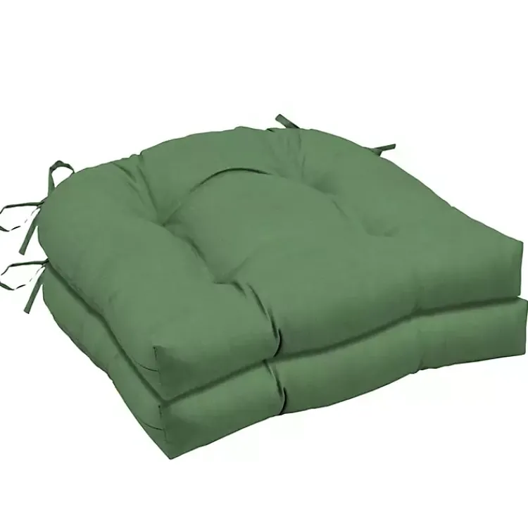 Kirklands Home Moss Leala 2-pc. Outdoor Wicker Chair Cushion Set Green New