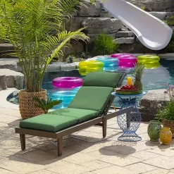 Kirklands Home Moss Leala Texture Outdoor Chaise Cushion Green Online