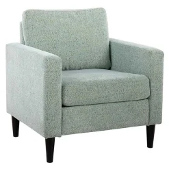 Kirklands Home Mossy Contemporary Upholstered Accent Chair Green