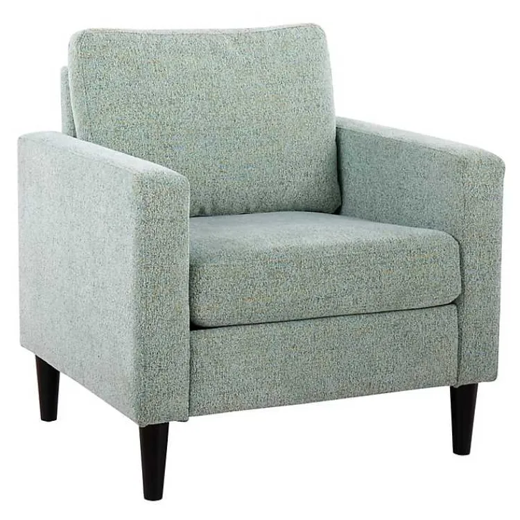 Kirklands Home Mossy Contemporary Upholstered Accent Chair Green