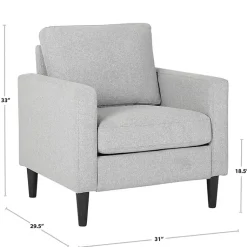 Kirklands Home Mossy Contemporary Upholstered Accent Chair Green