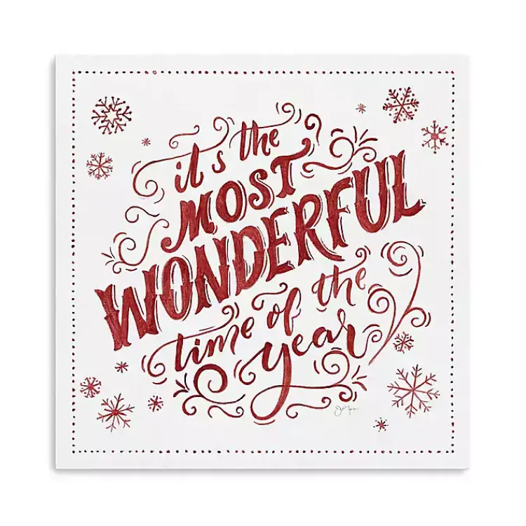Christmas Art & Wall Decor>Kirklands Home Most Wonderful Time Christmas Wall Plaque