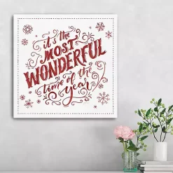 Christmas Art & Wall Decor>Kirklands Home Most Wonderful Time Christmas Wall Plaque
