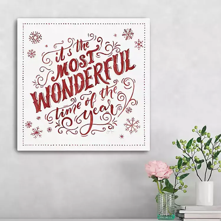 Christmas Art & Wall Decor>Kirklands Home Most Wonderful Time Christmas Wall Plaque