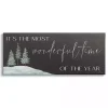 Christmas Art & Wall Decor>Kirklands Home Most Wonderful Time Night Sky Canvas Wall Plaque