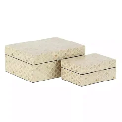 Baskets & Boxes>Kirklands Home Mother of Pearl 2-pc. Box Set