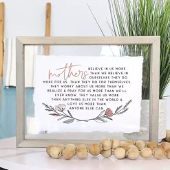 Kirklands Home Mothers Believe in Us Framed Wall Plaque Discount