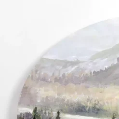 Kirklands Home Mountain Top Forest Arched Canvas Art Print Sale