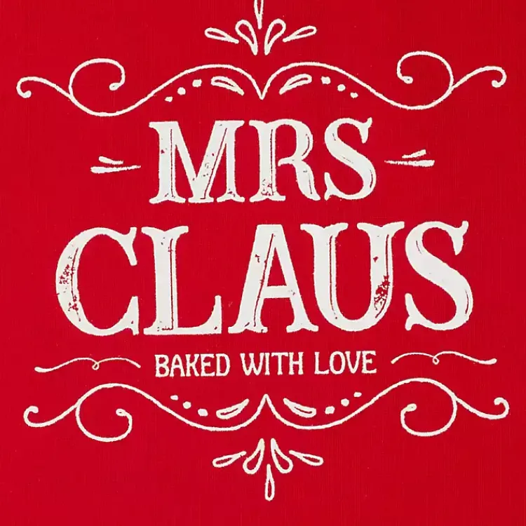 Christmas Dining & Entertaining>Kirklands Home Mrs. Claus Apron and Kitchen Towels, Set of 3