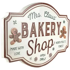 Christmas Art & Wall Decor>Kirklands Home Mrs. Claus Bakery Shop Wall Plaque