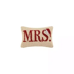 Pillows>Kirklands Home Mrs. Santa Hat Wool Lumbar Pillow