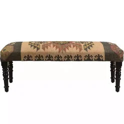 Kirklands Home Color Bohemian Bench Multi Hot