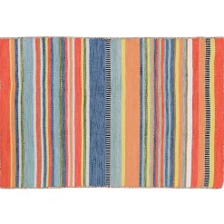 Kirklands Home Multi Dhurri Stripe Indoor/Outdoor Scatter Rug Hot