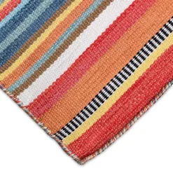 Kirklands Home Multi Dhurri Stripe Indoor/Outdoor Scatter Rug Hot
