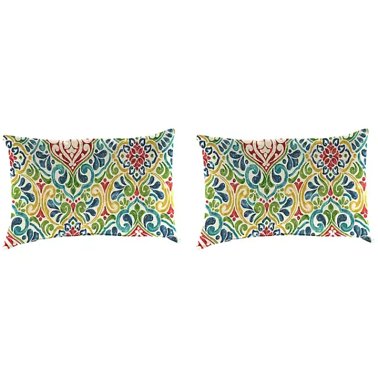Kirklands Home Fiorella Outdoor Accent Pillows, Set of 2 Multi Outlet