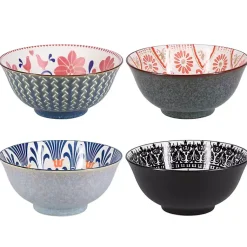 Kirklands Home Patterned Ceramic 8-pc. Bowl Set Multi Clearance