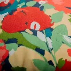 Kirklands Home Multicolor Abstract Floral Outdoor Pillow, 22 in. Outlet