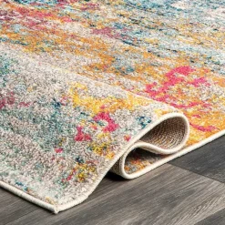 Kirklands Home color Abstract Pattern Area Rug, 7x10 Multi Outlet