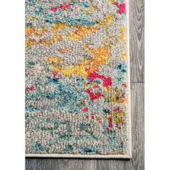 Kirklands Home color Abstract Pattern Area Rug, 7x10 Multi Outlet