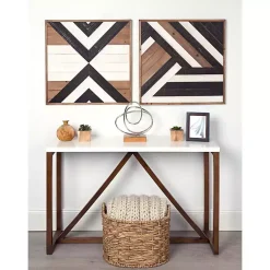 Kirklands Home Multicolor Ballez Shiplap Wood Wall Plaque New