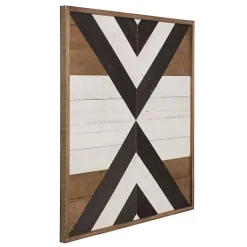 Kirklands Home Multicolor Baralt Shiplap Wood Wall Plaque Discount