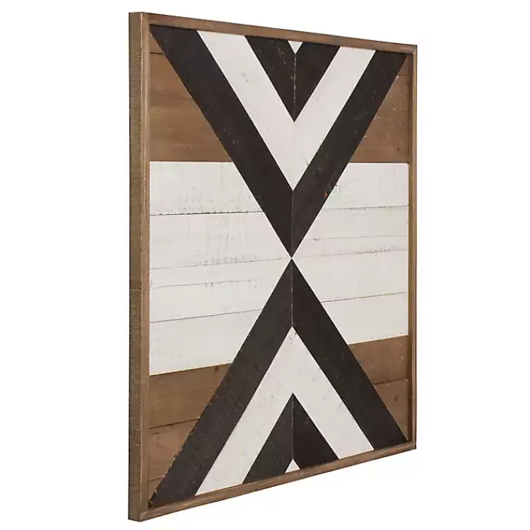 Kirklands Home Multicolor Baralt Shiplap Wood Wall Plaque Discount