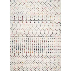 Kirklands Home color Blythe Moroccan Area Rug, 8x10 Multi New
