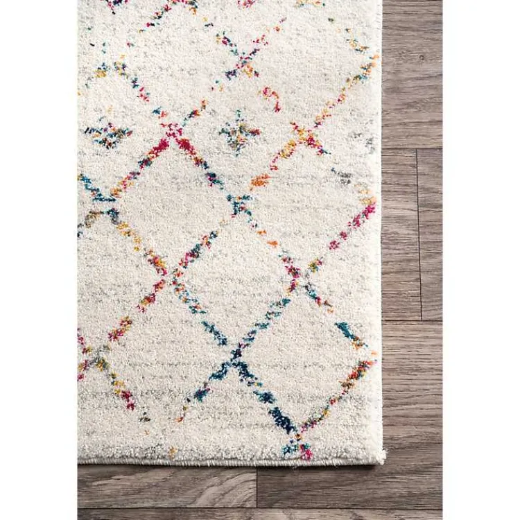Kirklands Home color Blythe Moroccan Area Rug, 8x10 Multi New