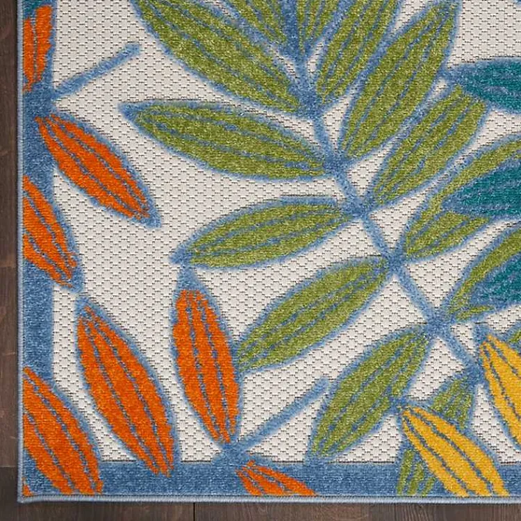 Kirklands Home color Botanical Outdoor Area Rug, 6x9 Multi Discount
