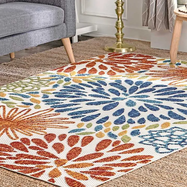 Kirklands Home color Burst Indoor/Outdoor Area Rug, 8x10 Multi Outlet