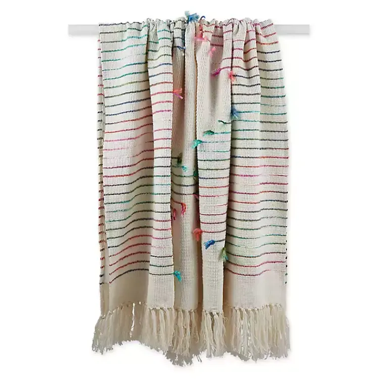 Blankets & Throws>Kirklands Home color Diamond Cut Throw Multi