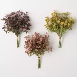 Stems & Bouquets>Kirklands Home color Eucalyptus Bouquets, Set of 3 Multi