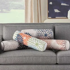 Kirklands Home color Floral Outdoor Bolster Pillow Multi Sale