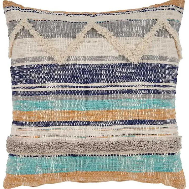 Pillows>Kirklands Home Multicolor Geometric Chevron Pillow