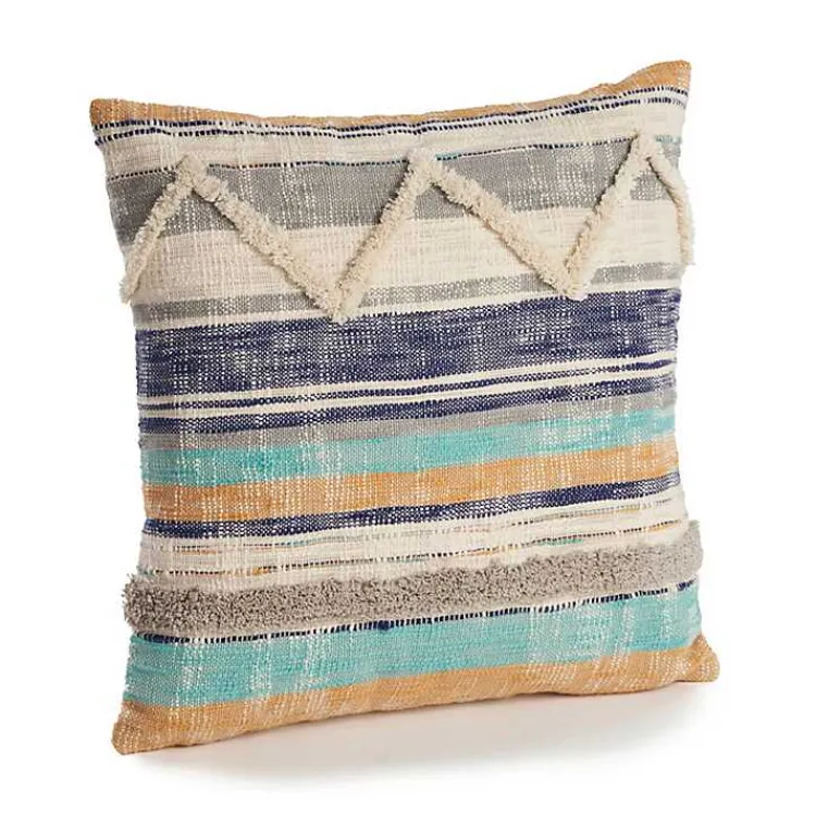 Pillows>Kirklands Home Multicolor Geometric Chevron Pillow