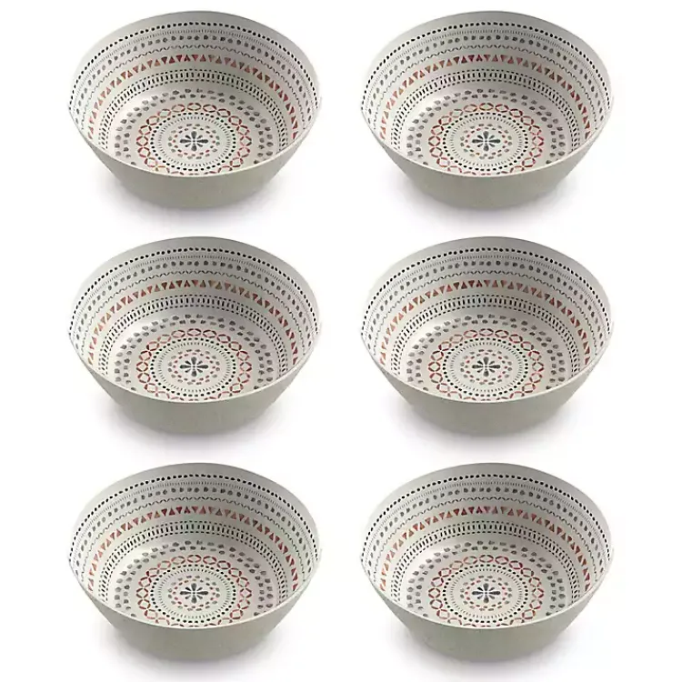 Kirklands Home color Melamine Malena Cereal Bowls, Set of 6 Multi Outlet