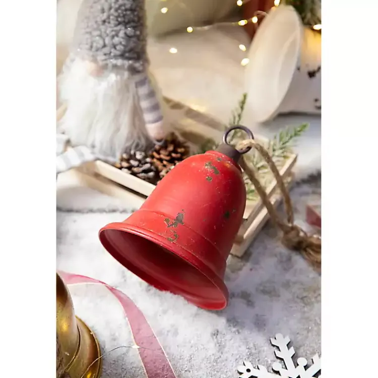 Christmas Ornaments>Kirklands Home Multicolor Metal Christmas Bells, Set of 3