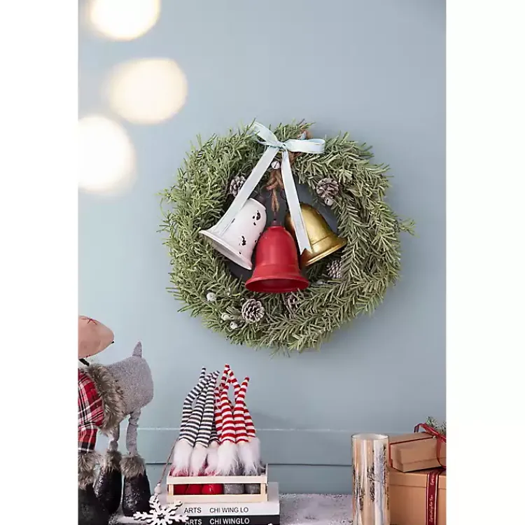Christmas Ornaments>Kirklands Home Multicolor Metal Christmas Bells, Set of 3