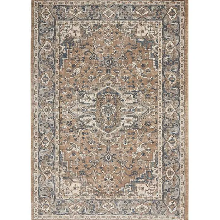 Kirklands Home Multicolor Nadia Medallion Area Rug, 4x6 Gray Sale