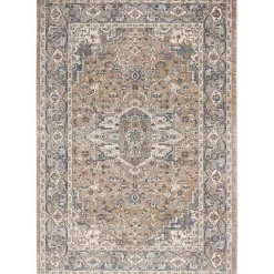 Kirklands Home Multicolor Nadia Medallion Area Rug, 5x7 Gray Best