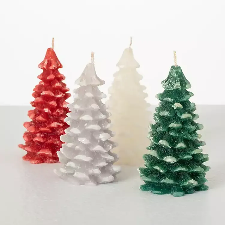 Christmas Decorations>Kirklands Home color Pine Tree Candles, Set of 3 Multi