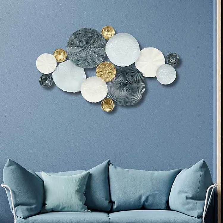 Kirklands Home Multicolor Round Panel Sasha Wall Plaque Outlet