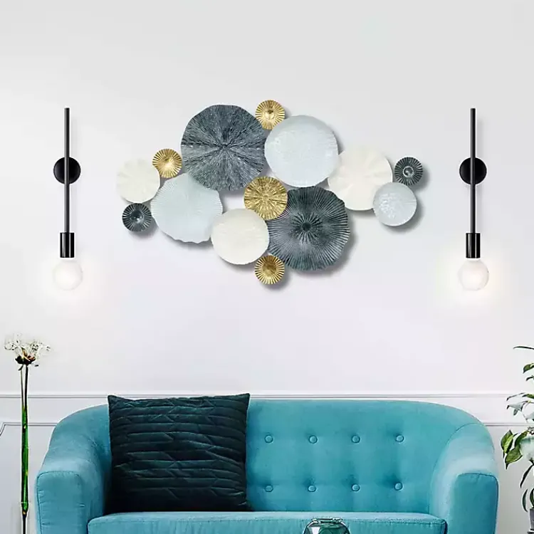 Kirklands Home Multicolor Round Panel Sasha Wall Plaque Outlet